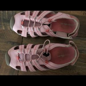 Girls closed toe Eddie Bauer shoes